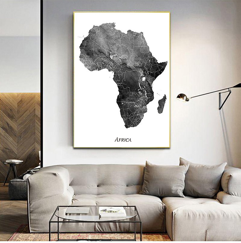 Star Map Poster - Afrika Karte Poster und Drucke Karte