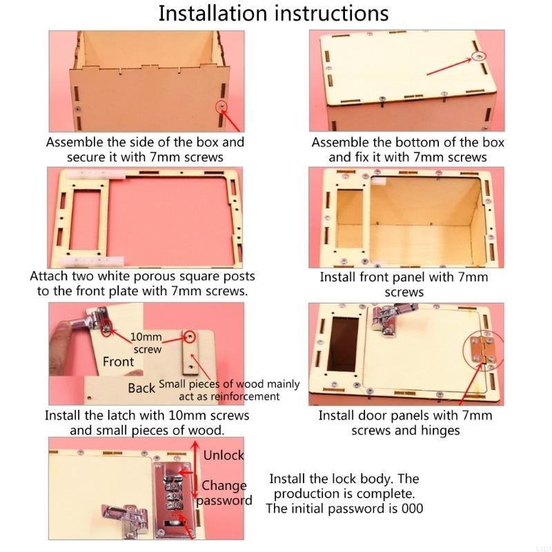 Science Project Toys Making - 54DA DIY-Sets zum Bau von Schatullen,