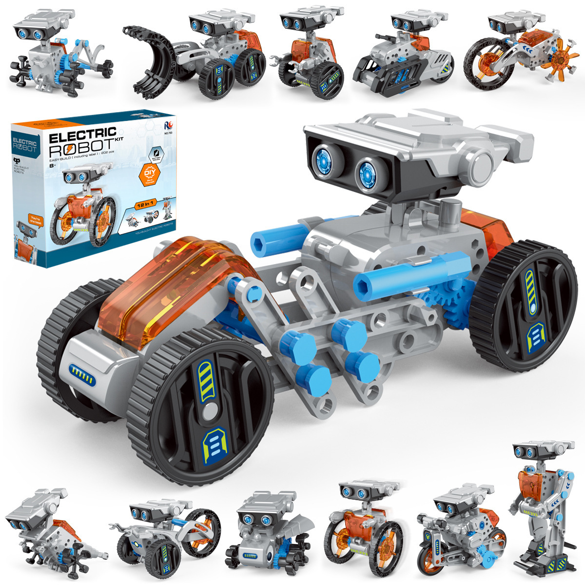 Science Toys Diy - 12-in-1-Wissenschaftsexperiment, Solarroboter, Spielzeug, DIY, Gebäude, angetriebenes