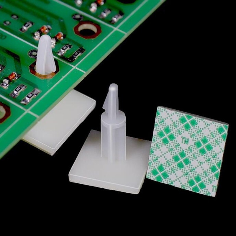 Circuit Snap Kit - 100 Stück Kunststoff-Schrauben PCB-Platinen-Stützelemente Nylon-Säulen Verriegelungs-Snap-In-Pfosten