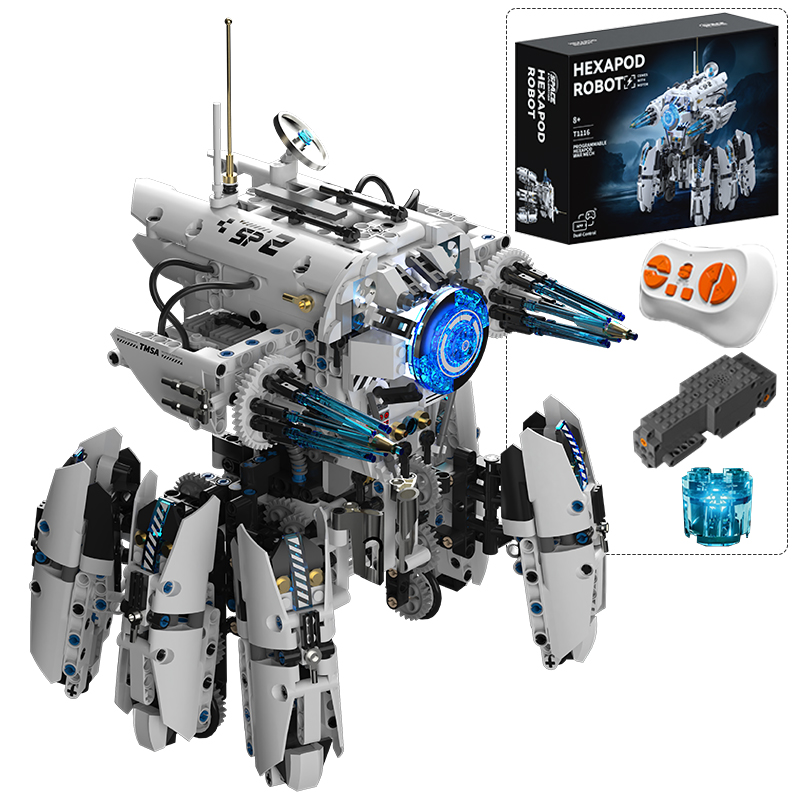 Science Robotics - Technische Programmierung Hexapod-Roboter Science-Fiction-Kriegsmaschine Bausteine Stadt