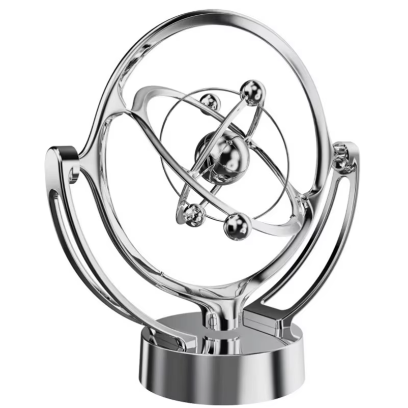 Newton Cradle Large - Farbenfroher Galaxie-Universum-Himmelskörper-Swinger, magnetisch rotierendes Ewiges Bewegungsgerät,