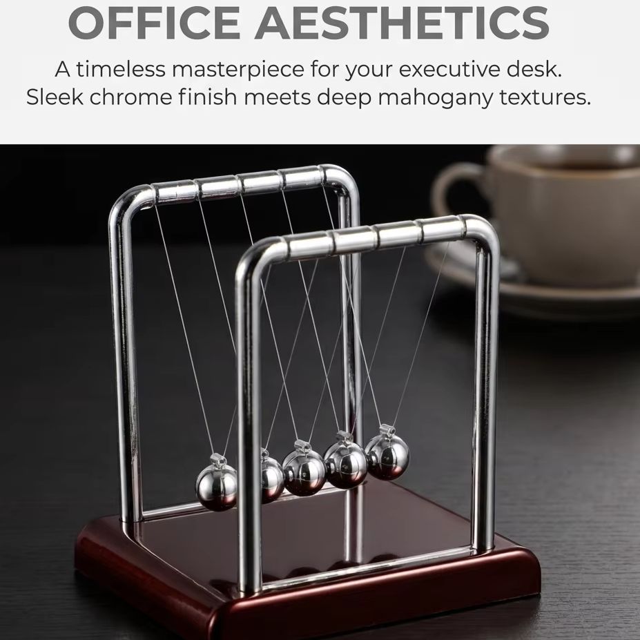Newton Cradle Large - Newton-Wiege-Balance-Pendelkugeln – Physikalisches Wissenschaftsspielzeug, Heim- und