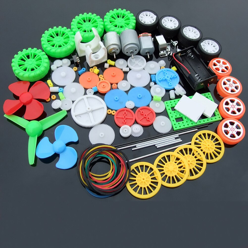 Science Toys Diy - 112 Stück DC-Motor-Kit, elektrischer Minimotor mit