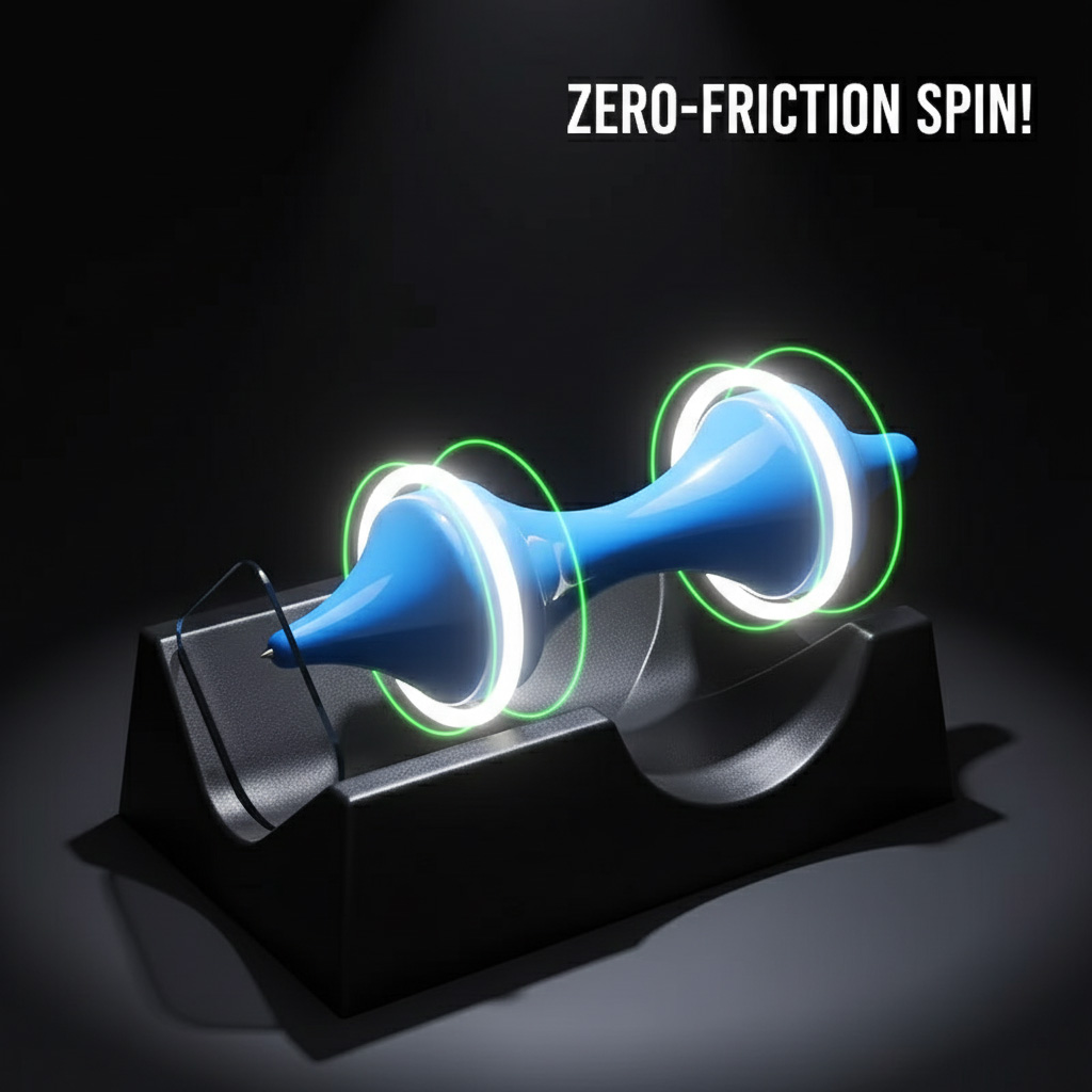 Newton Cradle Large - Schwerkrafttropfendes magnetisches Levitationsspinner-Desktop-Spielzeug – Anti-Schwerkraft-Perpetuum Motion