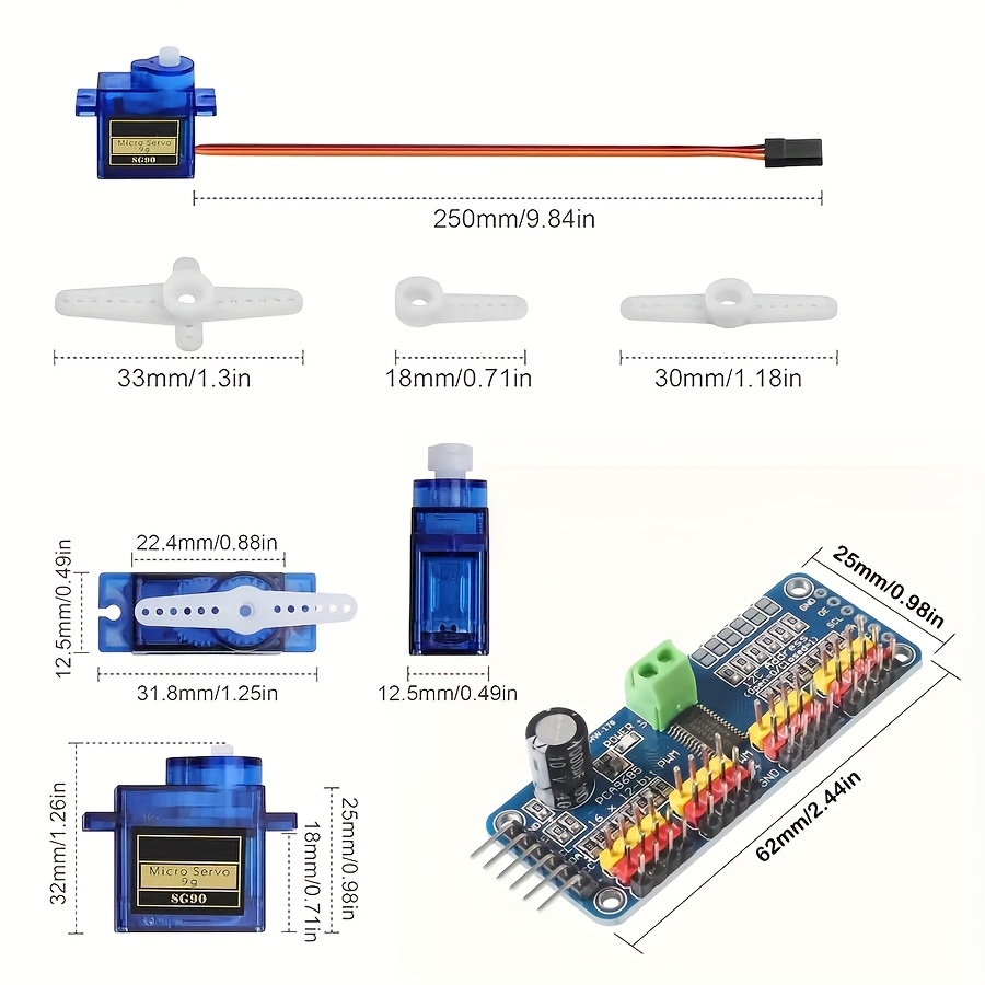 5 Stück SG90 9G Servomotoren + – Robot Arm Motor Bewertung und Preis