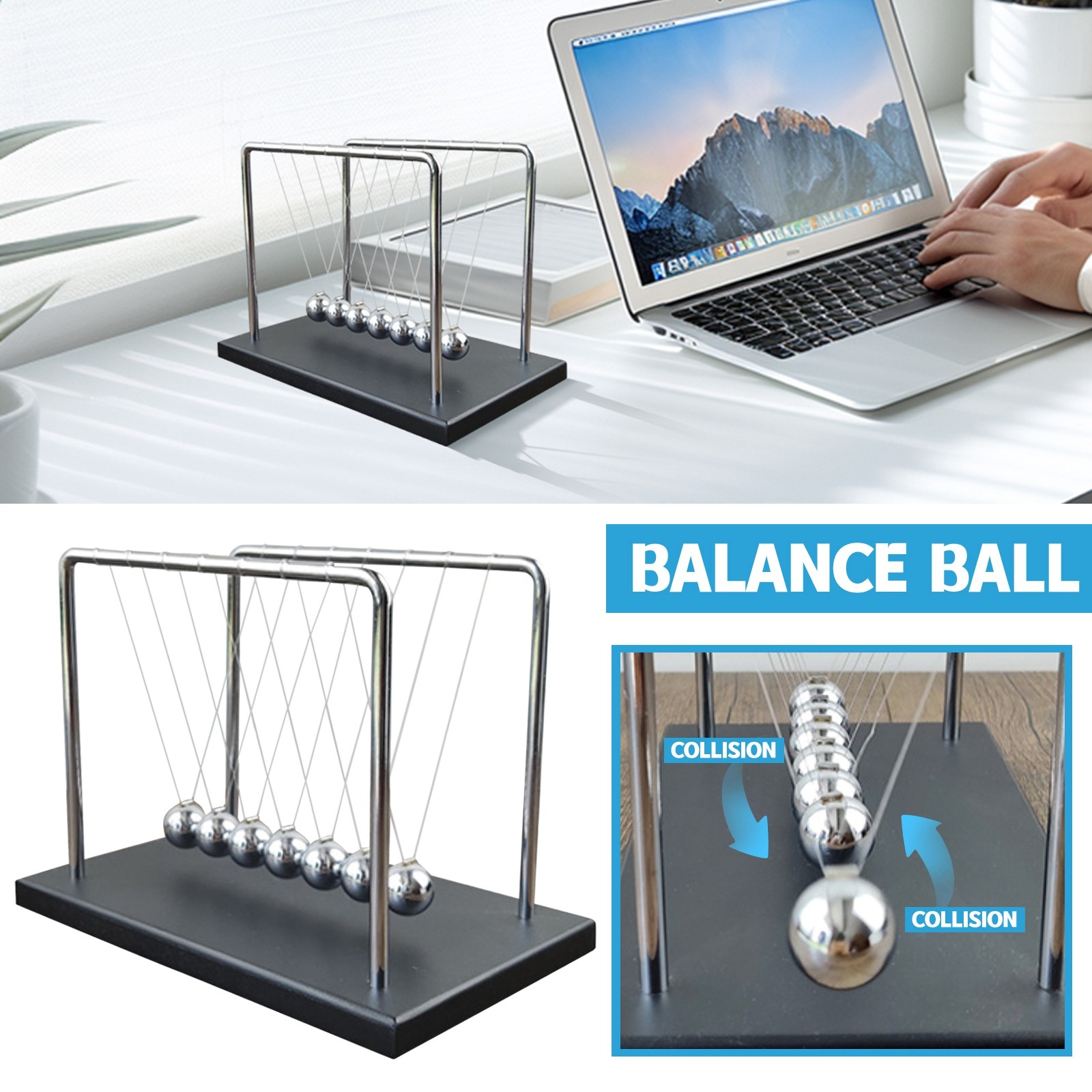 7 Kugeln Mechaniker Kurve Newt – Newton Cradle Large Bewertung und Preis