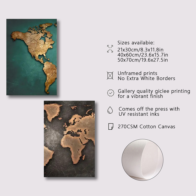 Retro Weltkarte 3 teile/satz L – Star Map Poster Bewertung und Preis