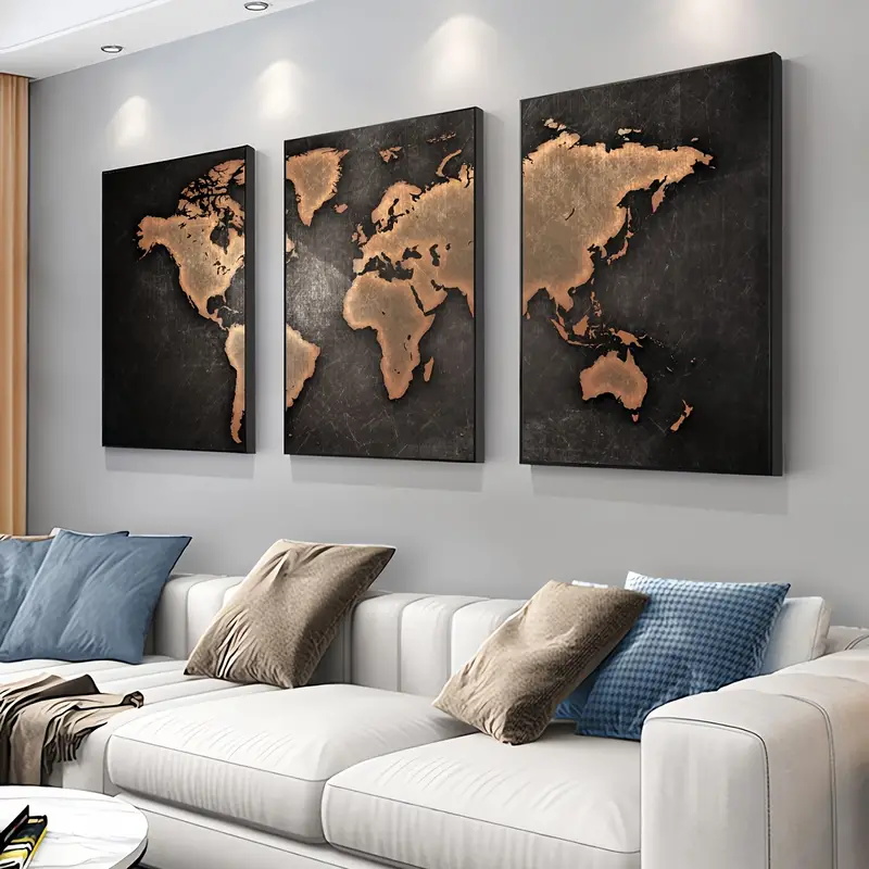 Retro Weltkarte 3 teile/satz L – Star Map Poster Bewertung und Preis