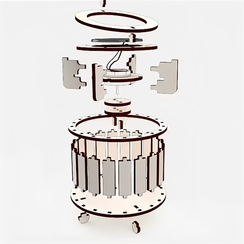 1 Stück DIY Solar-Doppelring-B – Science Toys Diy Bewertung und Preis