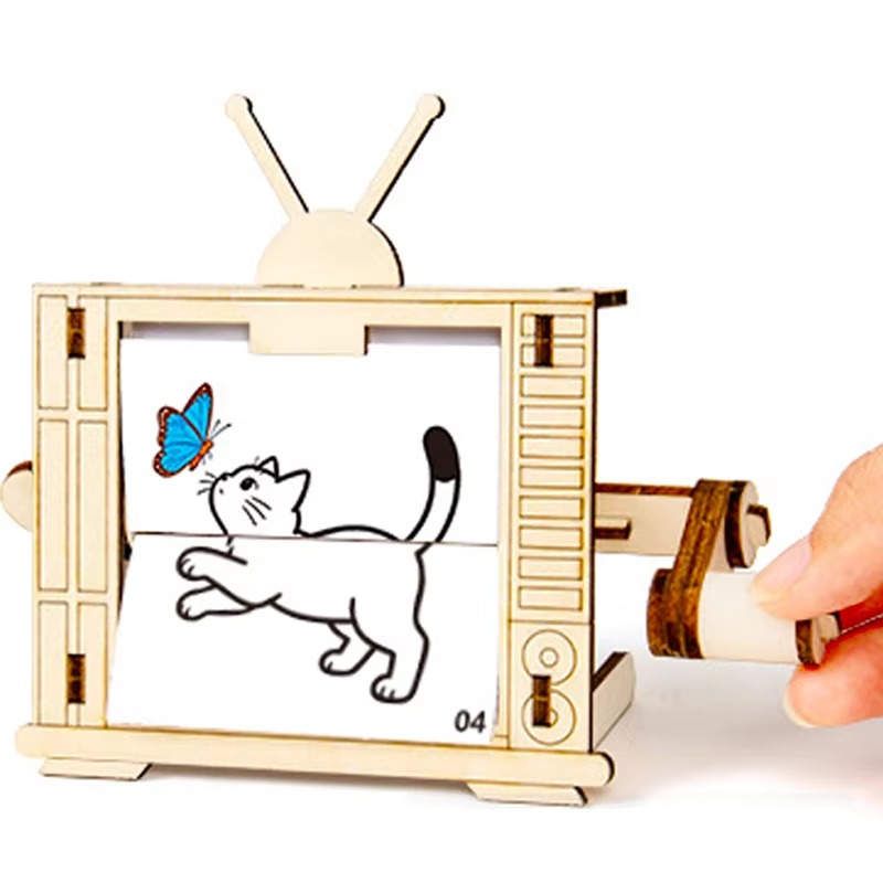 DIY Holz-TV-förmige Handkurbel – Science Hobbyist Bewertung und Preis