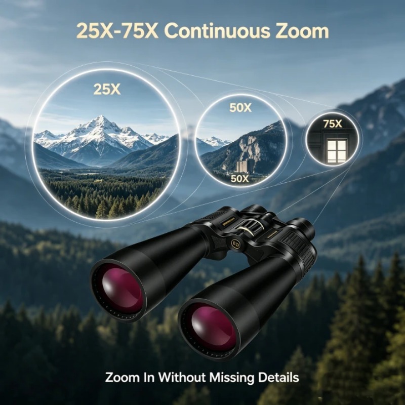 BORWOLF 25-75X70 Fernglas mit  – National Geographic Telescope 70Mm Bewertung und Preis