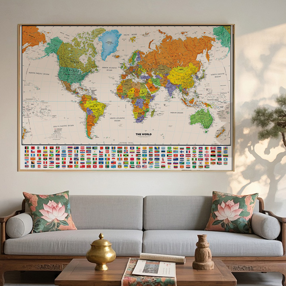 100 x 70 cm große Weltkarte, k – Star Map Poster Bewertung und Preis